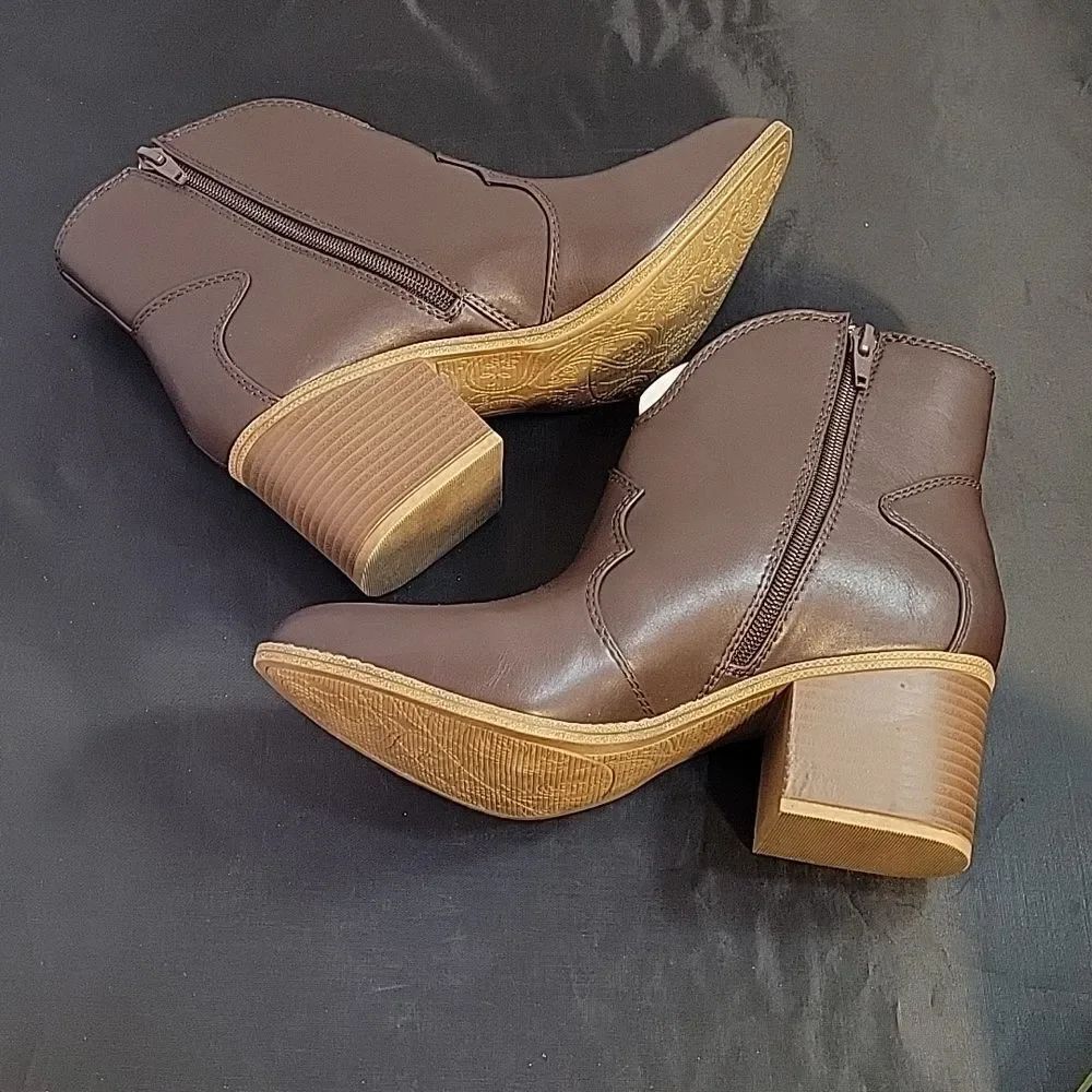 BRAND NEW SONOMA GOODS FOR LIFE ® SAN JUAN WOMEN'S WESTERN ANKLE BOOTS - Picture 10 of 14